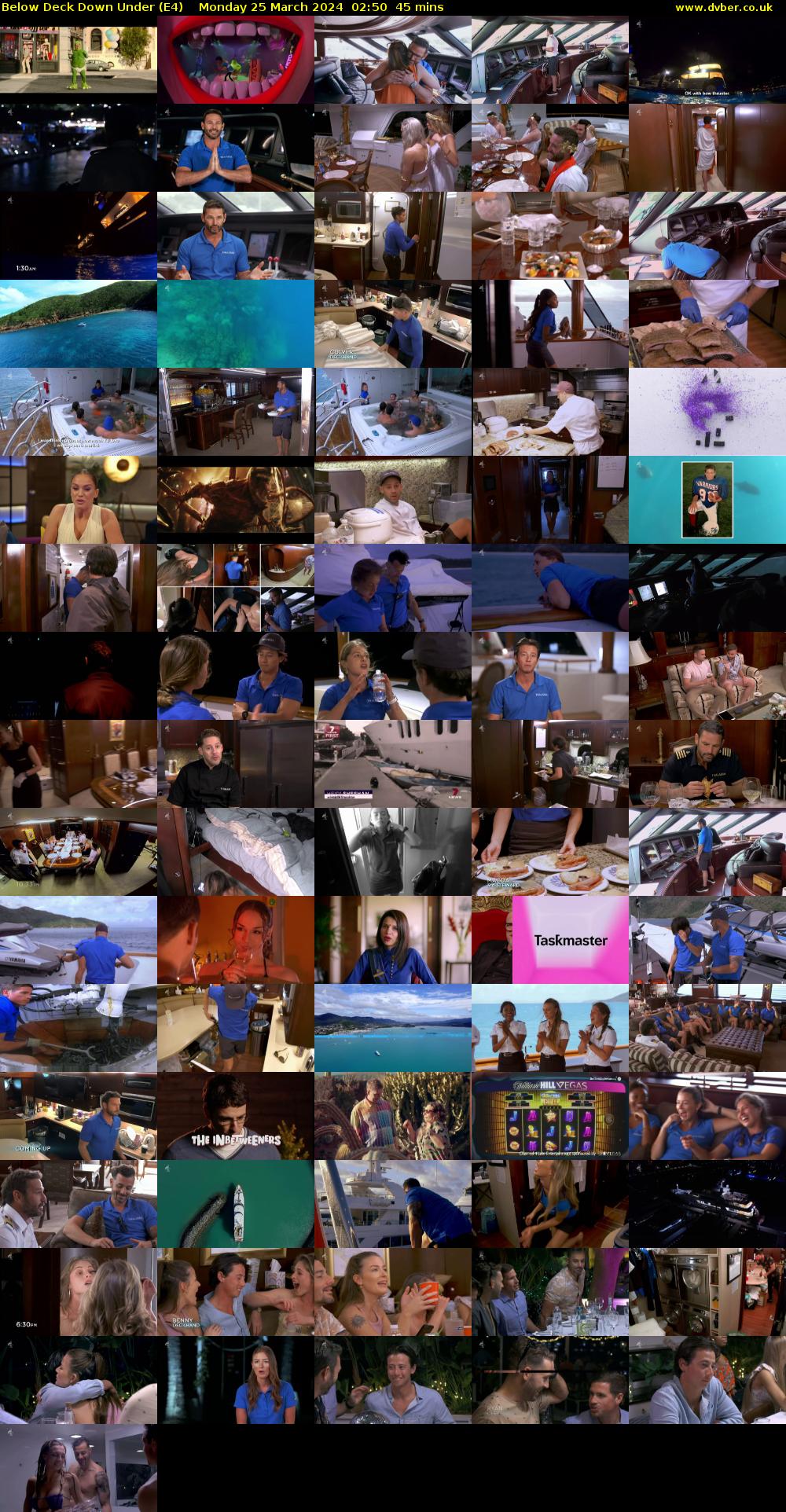 Below Deck Down Under (E4) Monday 25 March 2024 02:50 - 03:35