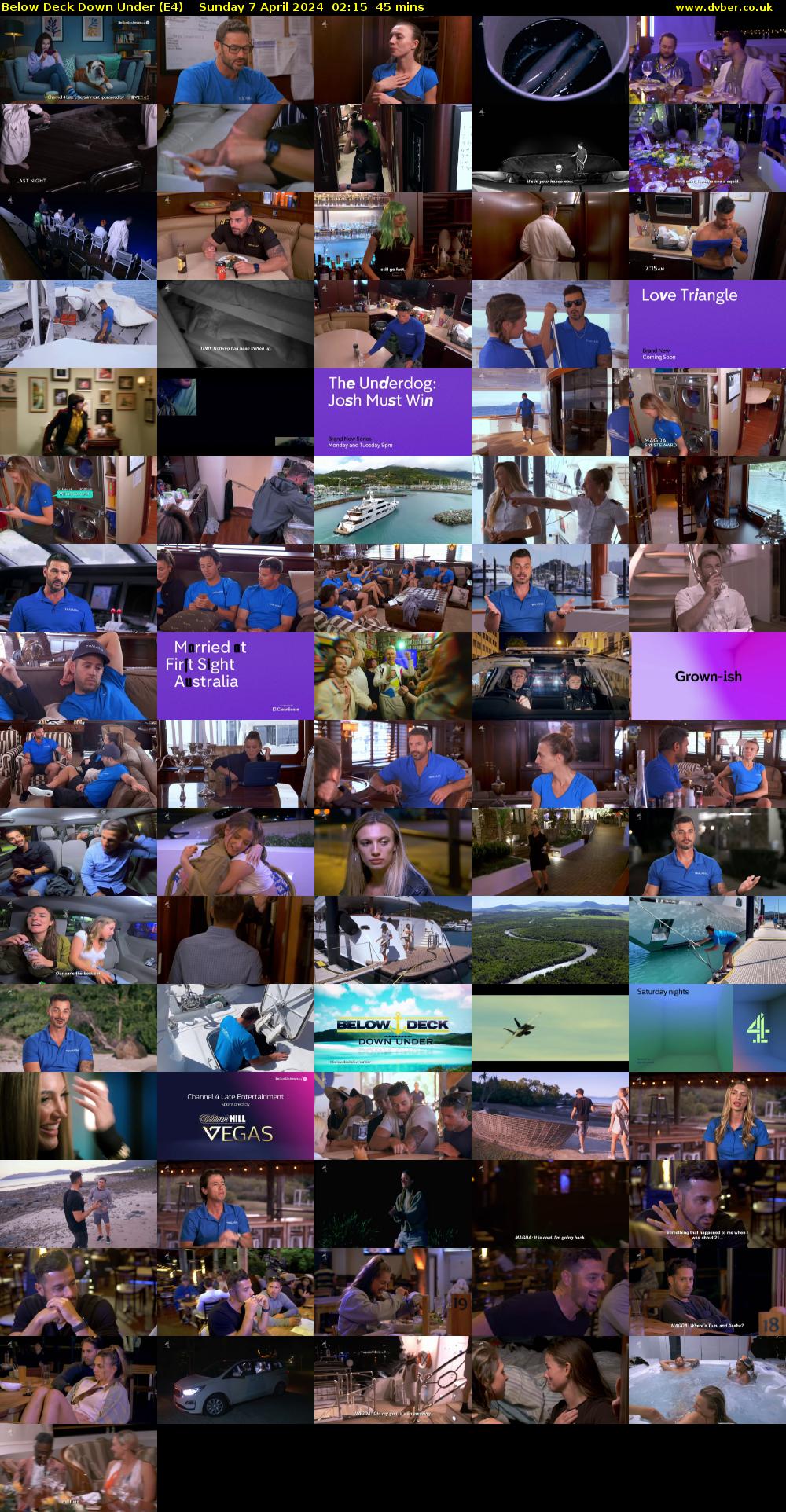 Below Deck Down Under (E4) Sunday 7 April 2024 02:15 - 03:00
