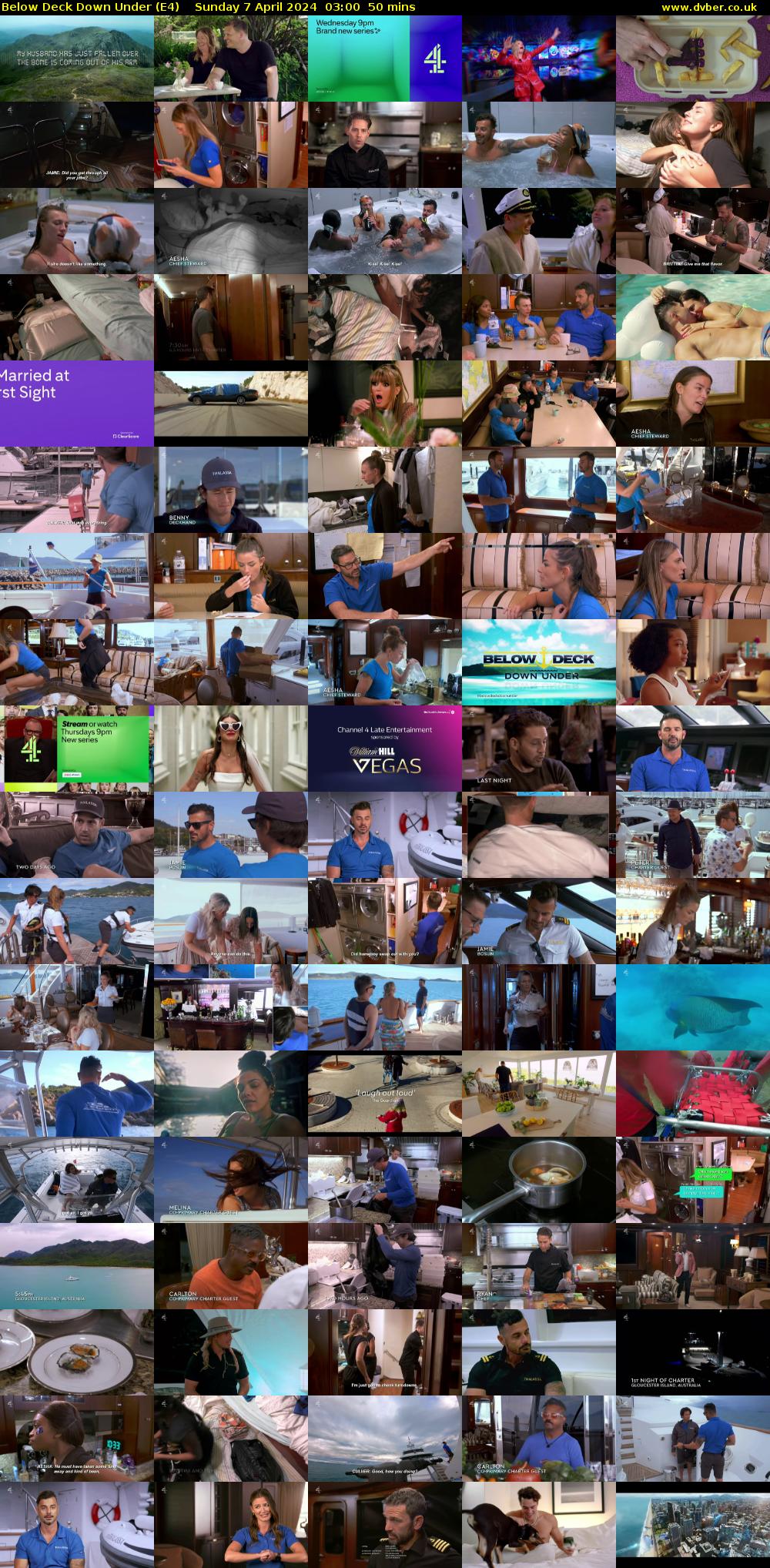 Below Deck Down Under (E4) Sunday 7 April 2024 03:00 - 03:50