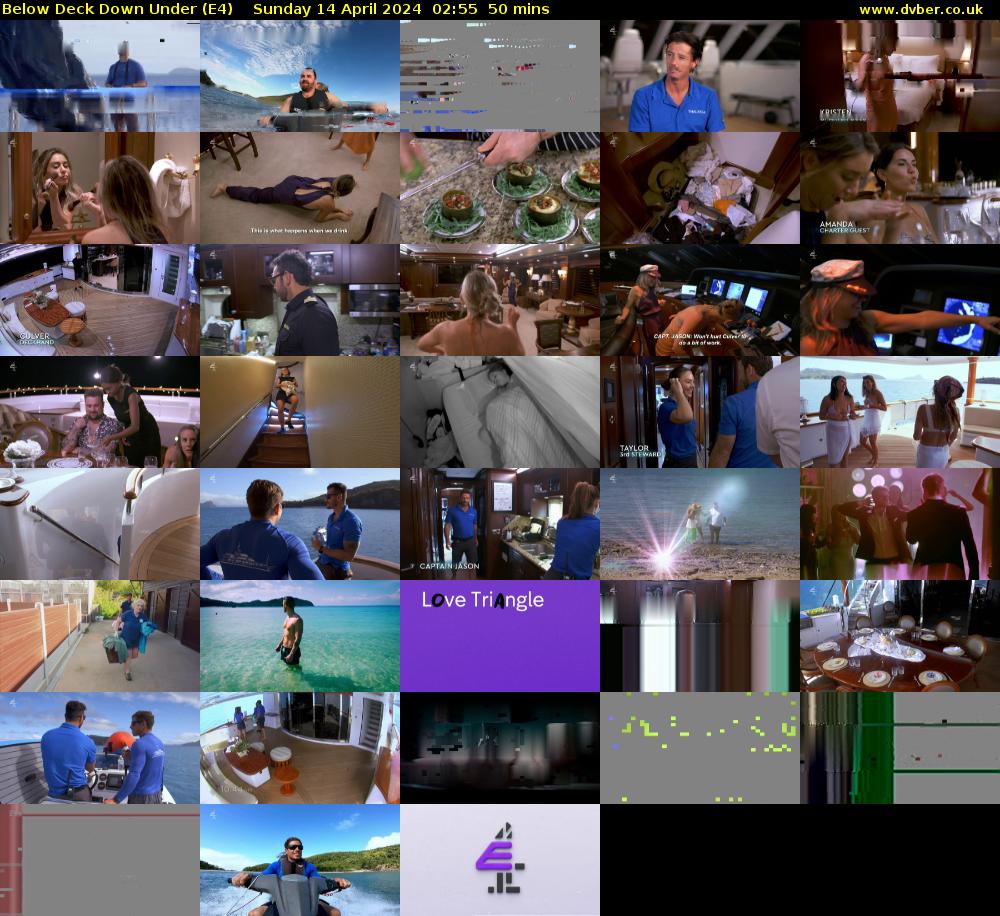 Below Deck Down Under (E4) Sunday 14 April 2024 02:55 - 03:45