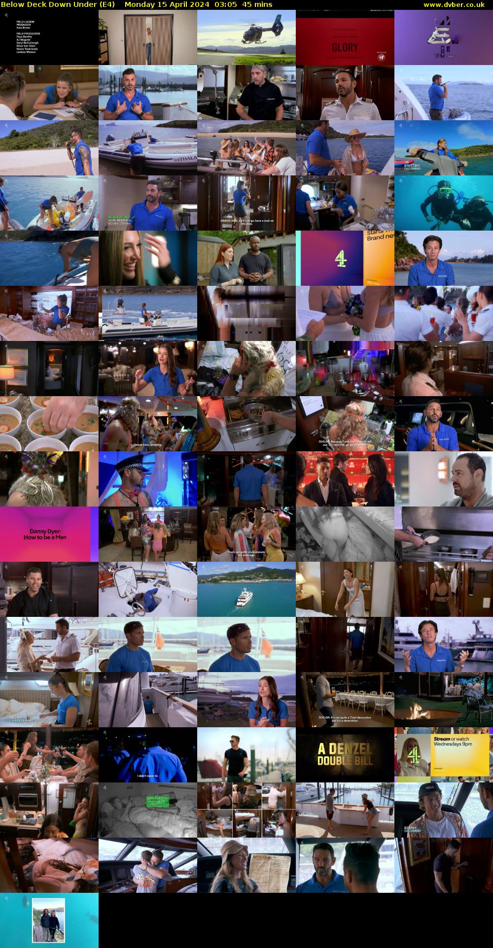 Below Deck Down Under (E4) Monday 15 April 2024 03:05 - 03:50