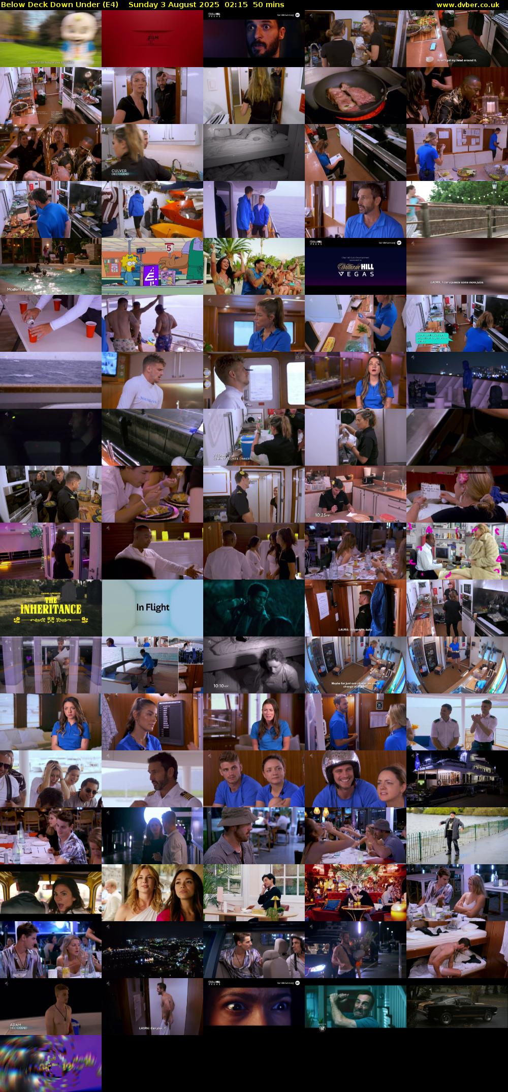 Below Deck Down Under (E4) Sunday 3 August 2025 02:15 - 03:05