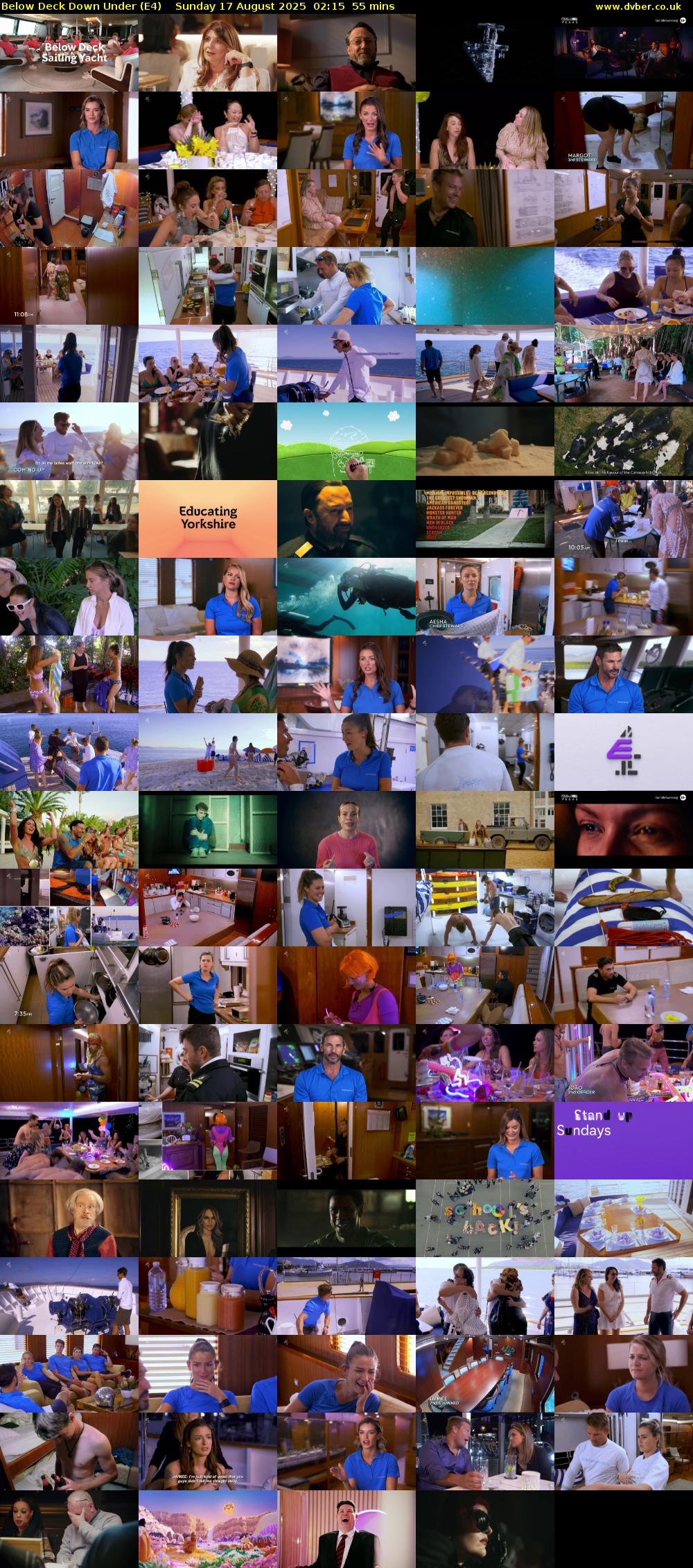 Below Deck Down Under (E4) Sunday 17 August 2025 02:15 - 03:10