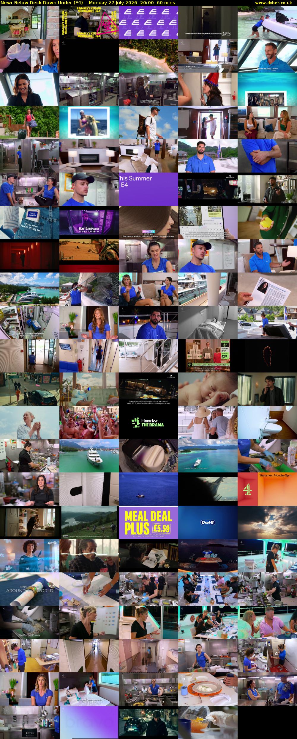 Below Deck Down Under (E4) Monday 27 July 2026 20:00 - 21:00