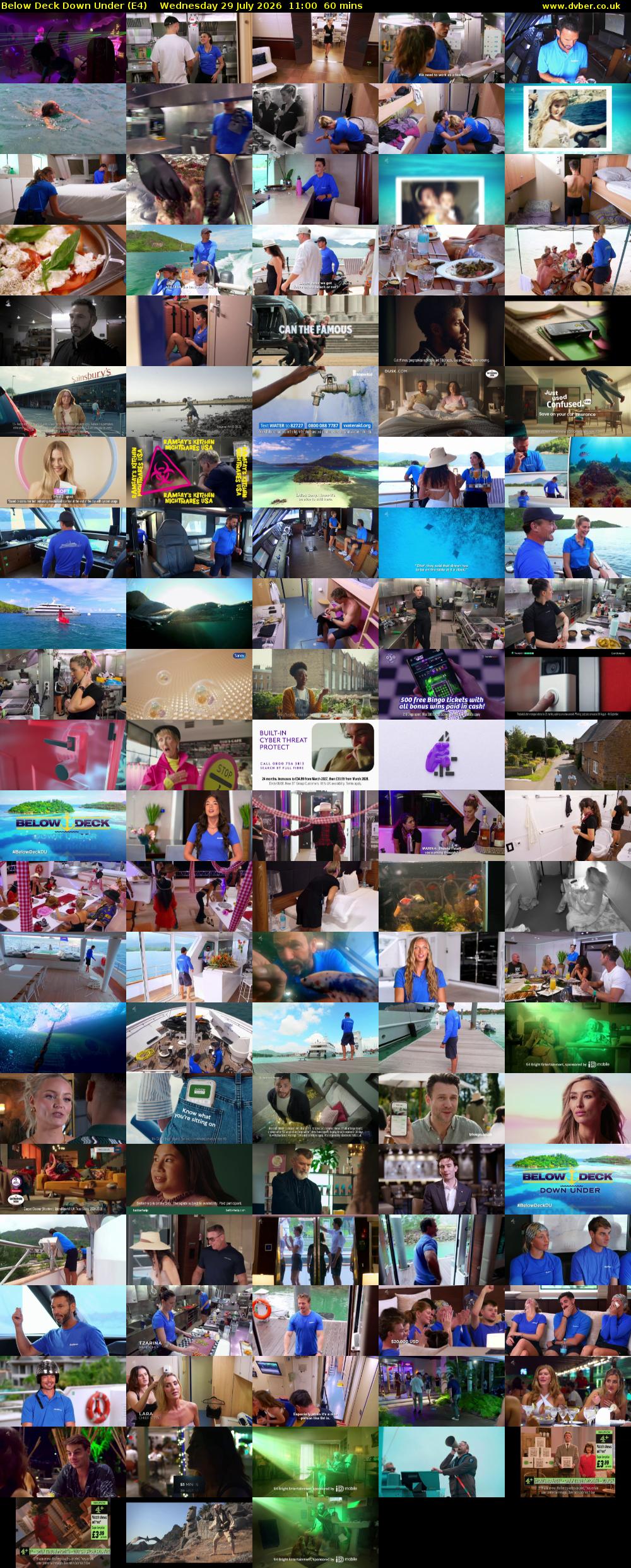 Below Deck Down Under (E4) Wednesday 29 July 2026 11:00 - 12:00