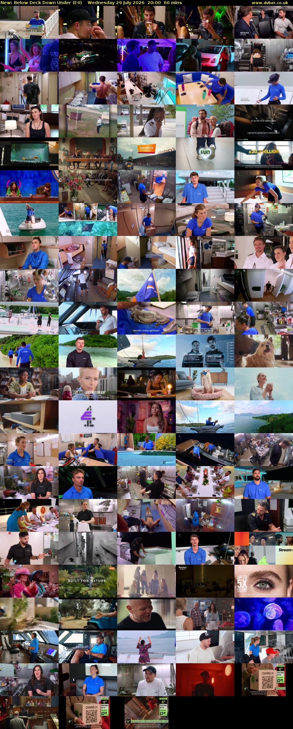 Below Deck Down Under (E4) Wednesday 29 July 2026 20:00 - 21:00