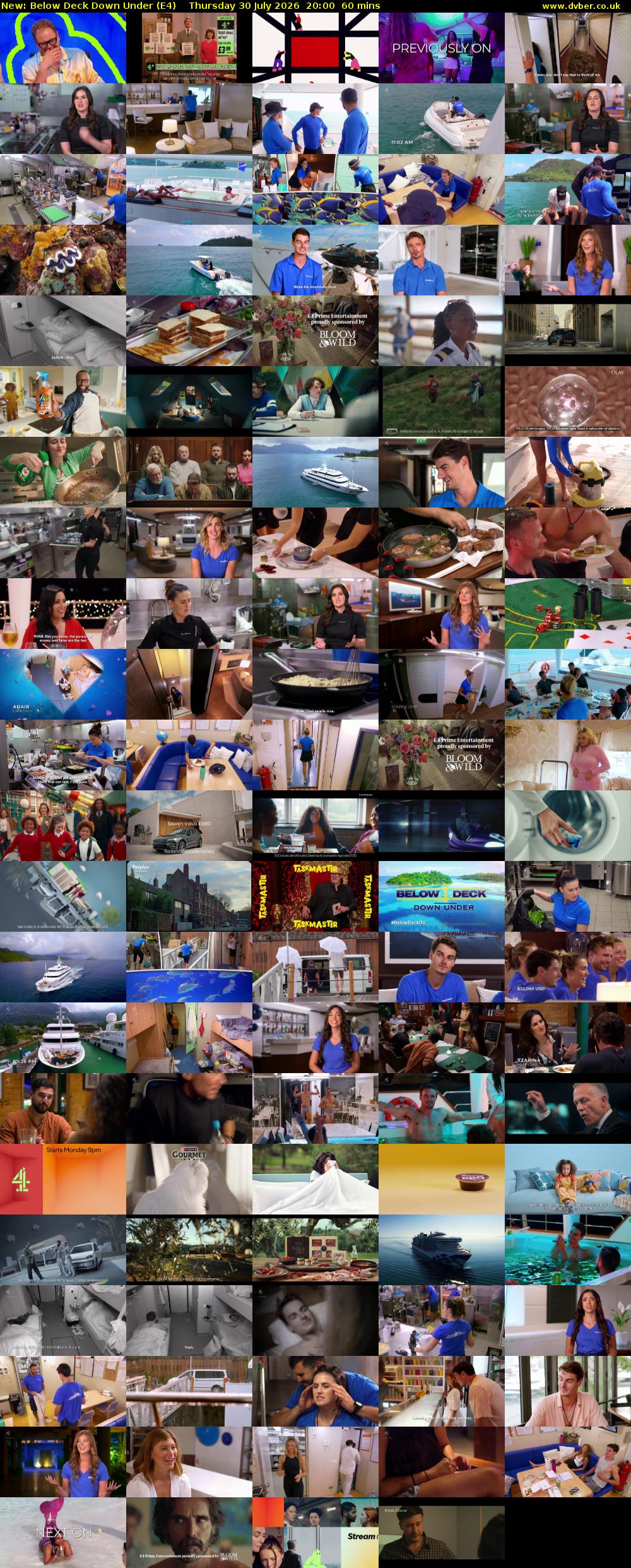 Below Deck Down Under (E4) Thursday 30 July 2026 20:00 - 21:00