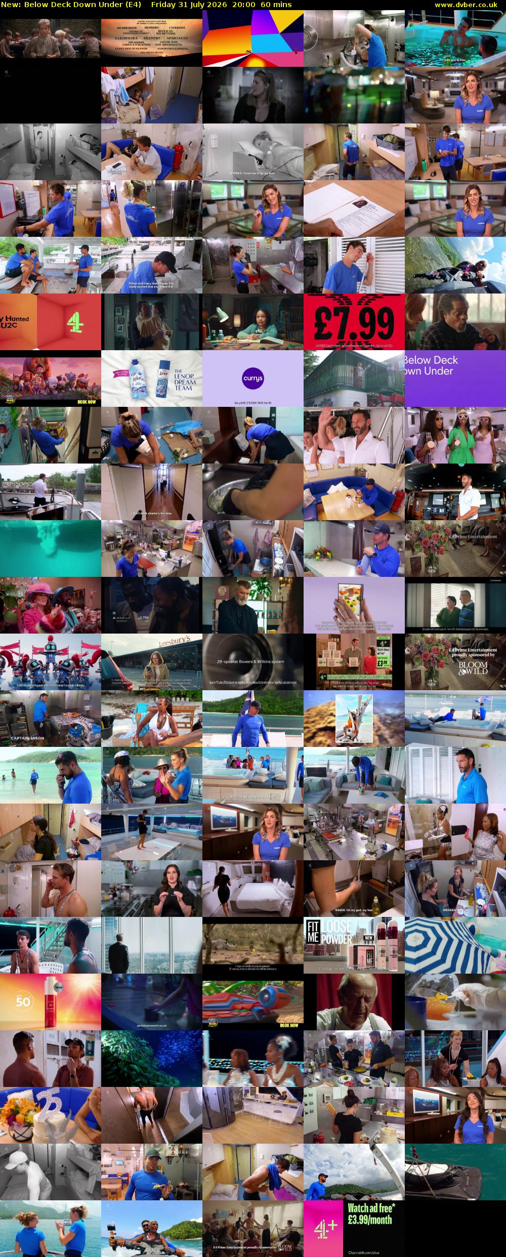 Below Deck Down Under (E4) Friday 31 July 2026 20:00 - 21:00