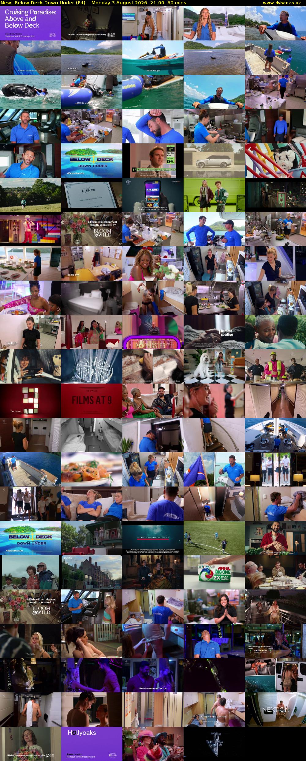 Below Deck Down Under (E4) Monday 3 August 2026 21:00 - 22:00