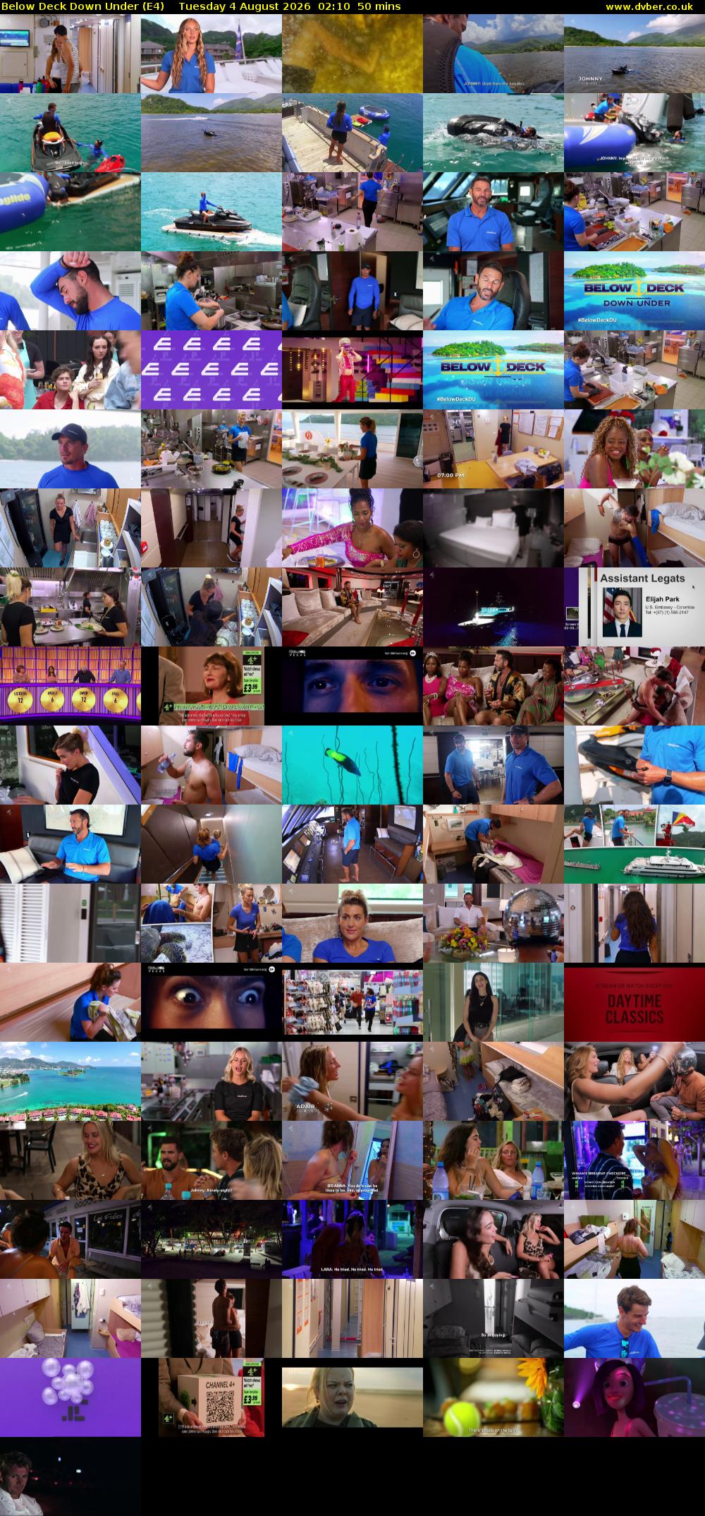 Below Deck Down Under (E4) Tuesday 4 August 2026 02:10 - 03:00
