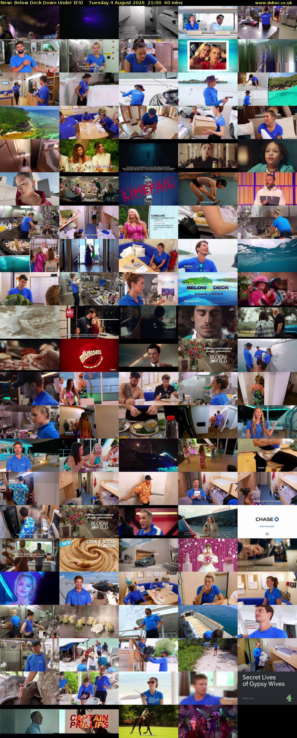Below Deck Down Under (E4) Tuesday 4 August 2026 21:00 - 22:00