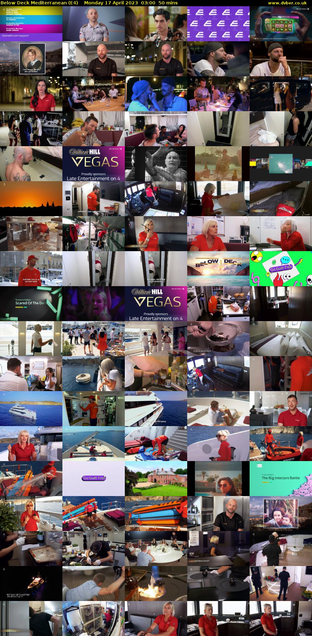 Below Deck Mediterranean (E4) Monday 17 April 2023 03:00 - 03:50