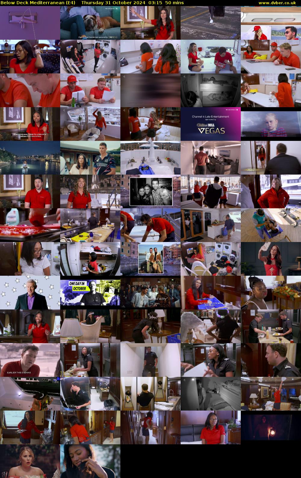 Below Deck Mediterranean (E4) Thursday 31 October 2024 03:15 - 04:05