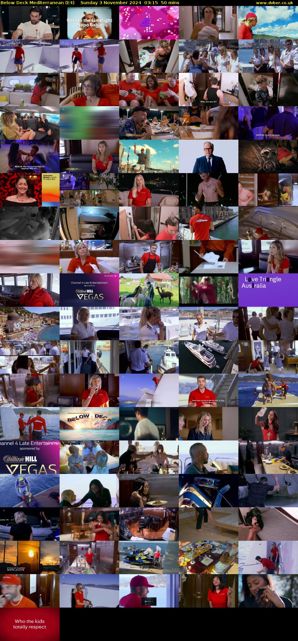 Below Deck Mediterranean (E4) Sunday 3 November 2024 03:15 - 04:05