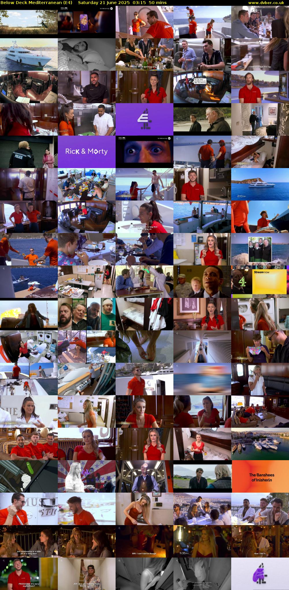 Below Deck Mediterranean (E4) Saturday 21 June 2025 03:15 - 04:05