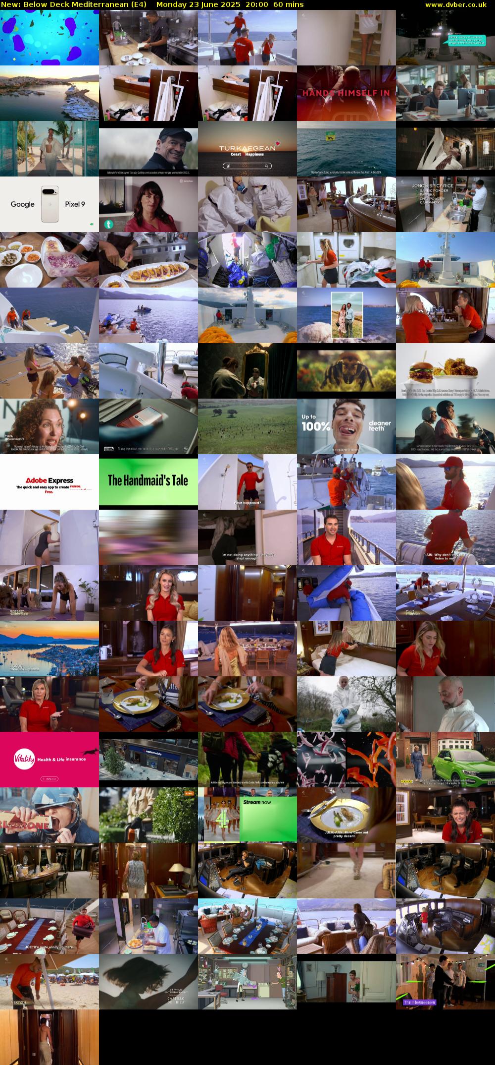 Below Deck Mediterranean (E4) Monday 23 June 2025 20:00 - 21:00