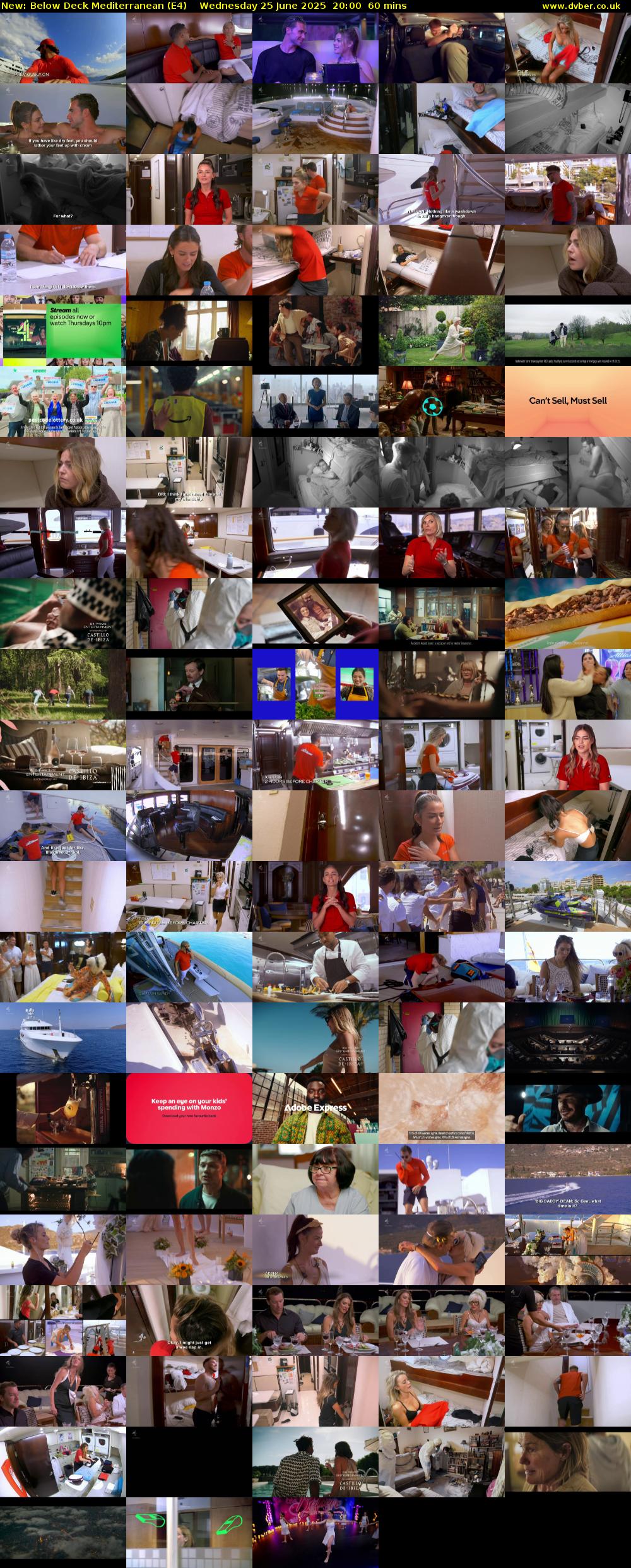 Below Deck Mediterranean (E4) Wednesday 25 June 2025 20:00 - 21:00