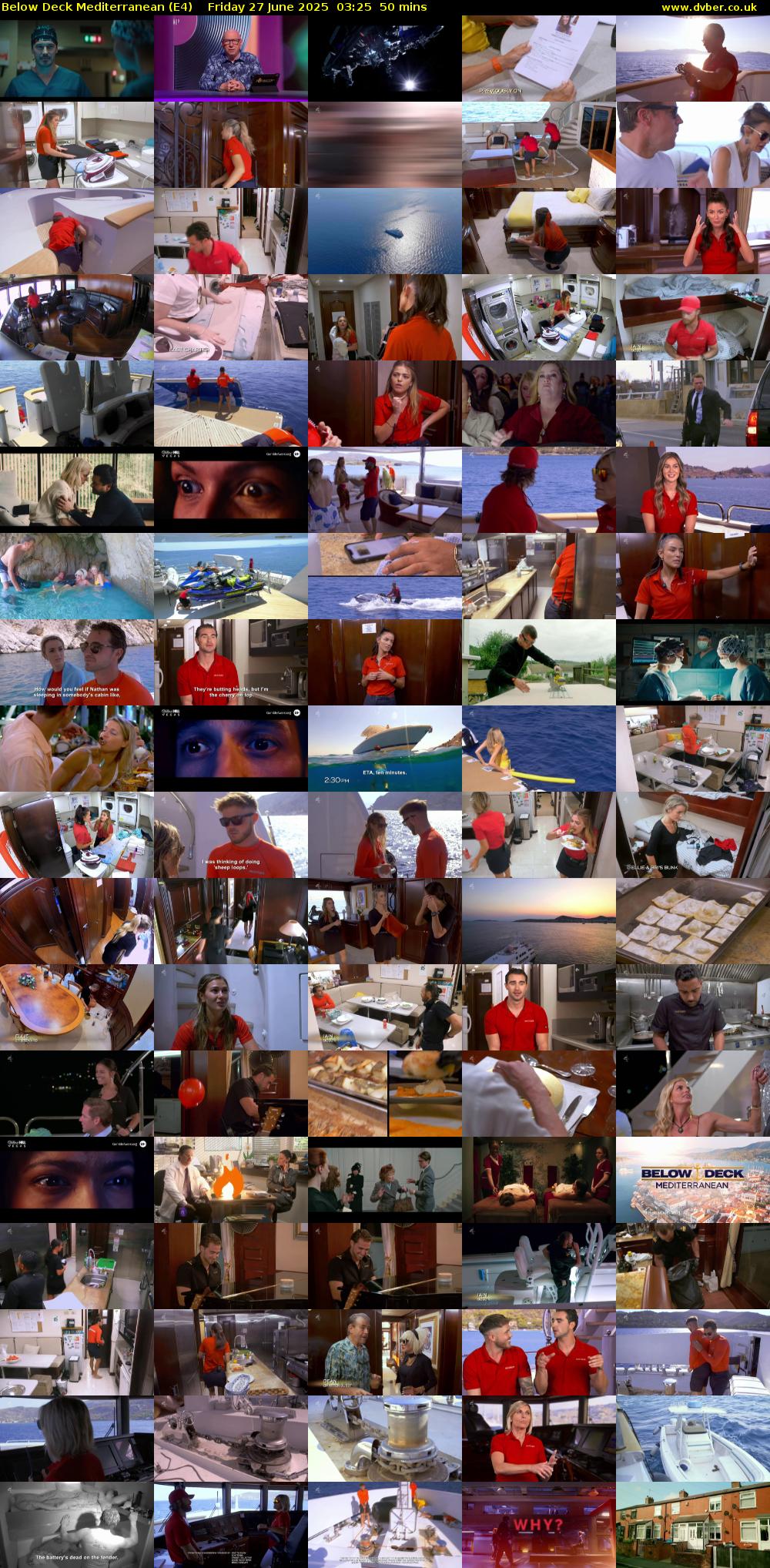 Below Deck Mediterranean (E4) Friday 27 June 2025 03:25 - 04:15