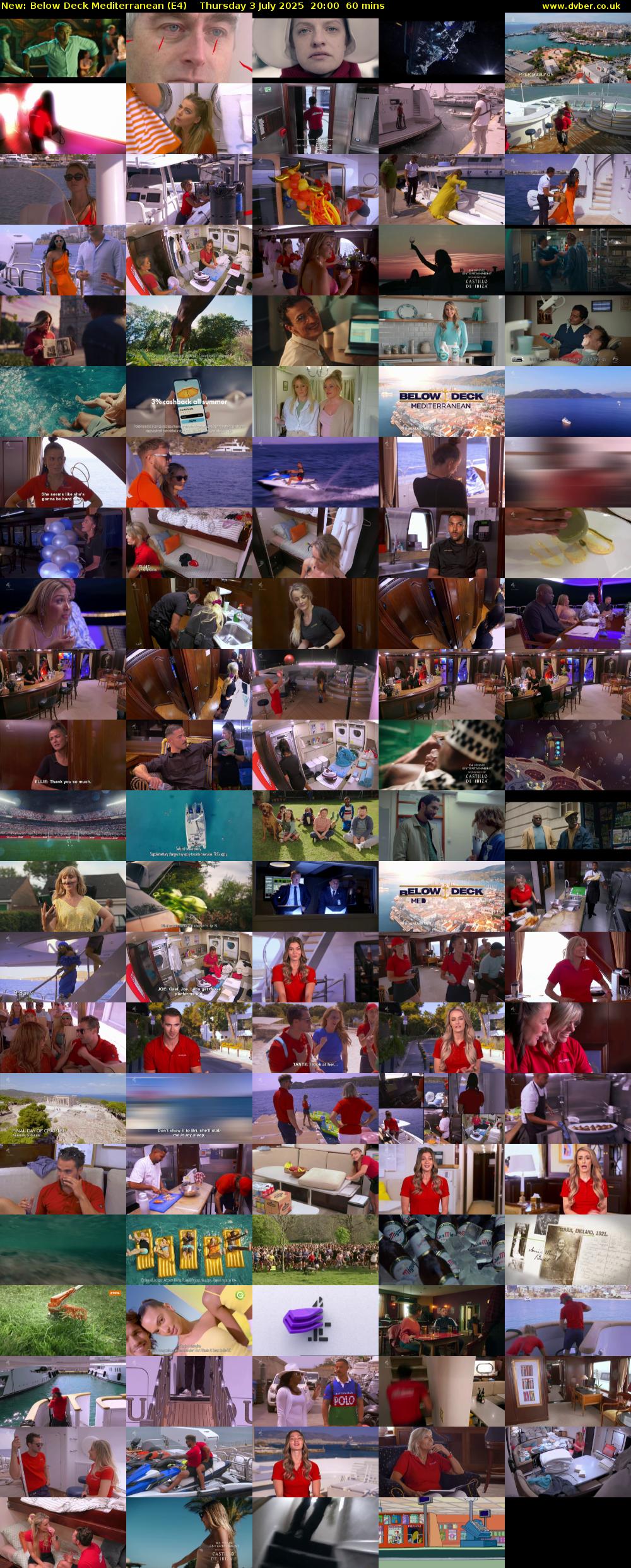 Below Deck Mediterranean (E4) Thursday 3 July 2025 20:00 - 21:00