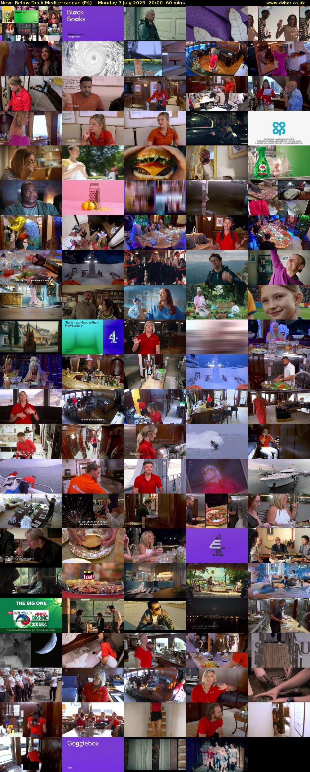 Below Deck Mediterranean (E4) Monday 7 July 2025 20:00 - 21:00