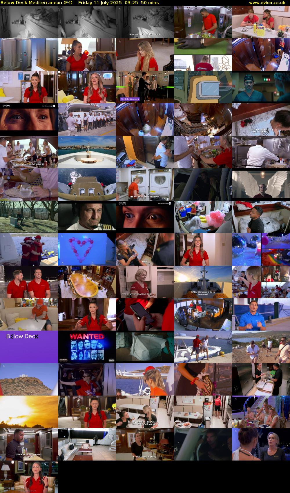 Below Deck Mediterranean (E4) Friday 11 July 2025 03:25 - 04:15