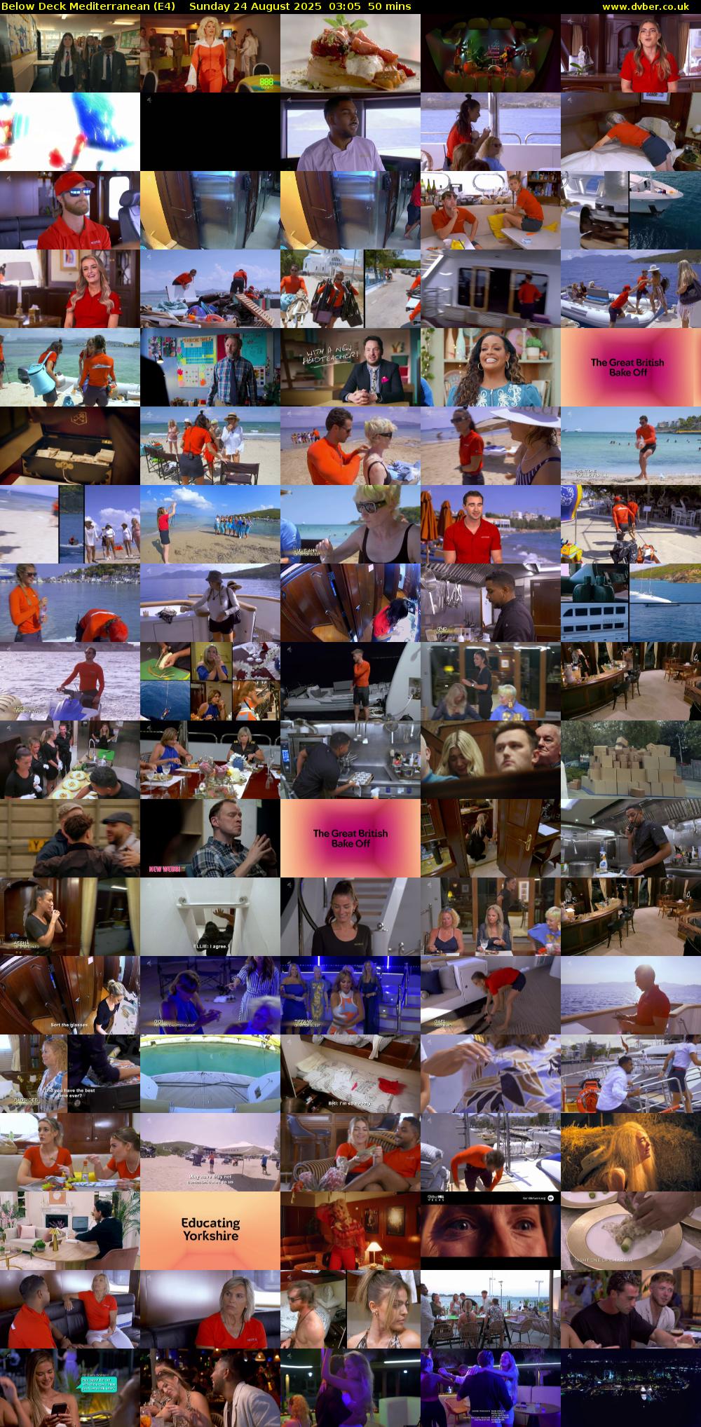 Below Deck Mediterranean (E4) Sunday 24 August 2025 03:05 - 03:55