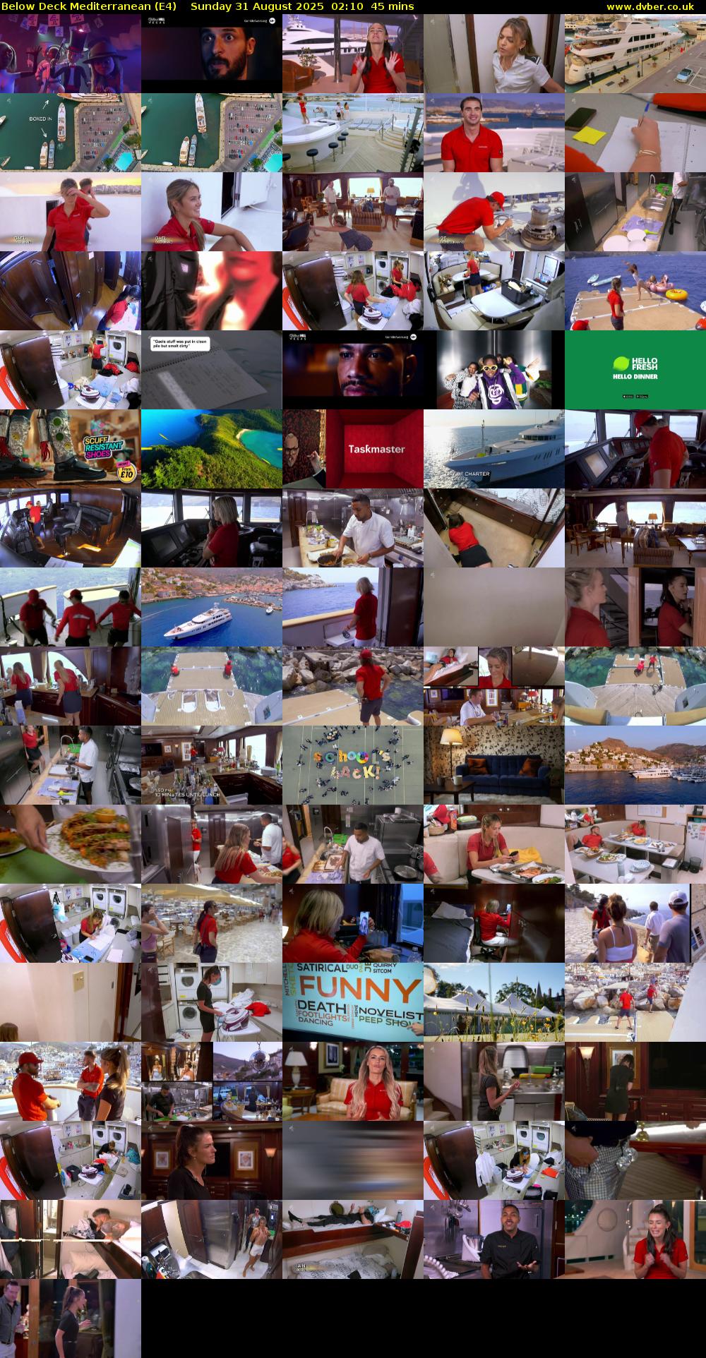 Below Deck Mediterranean (E4) Sunday 31 August 2025 02:10 - 02:55