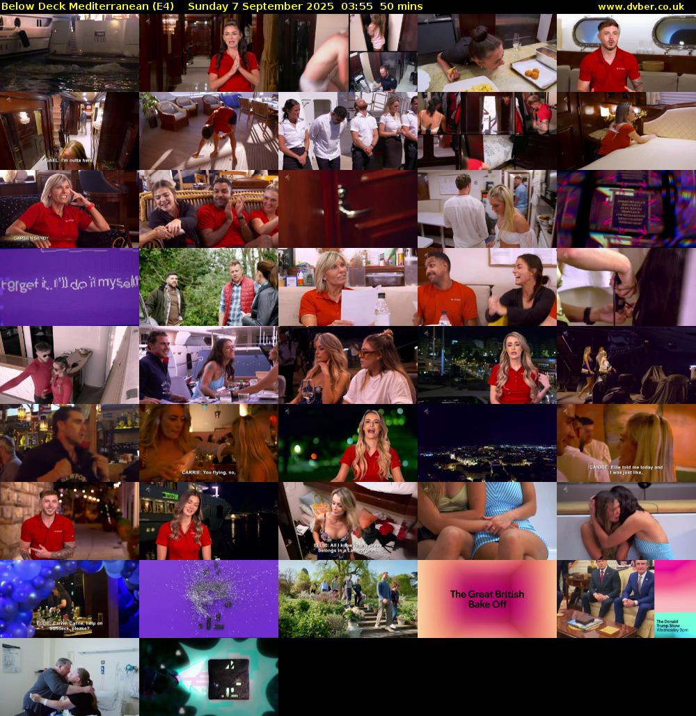 Below Deck Mediterranean (E4) Sunday 7 September 2025 03:55 - 04:45