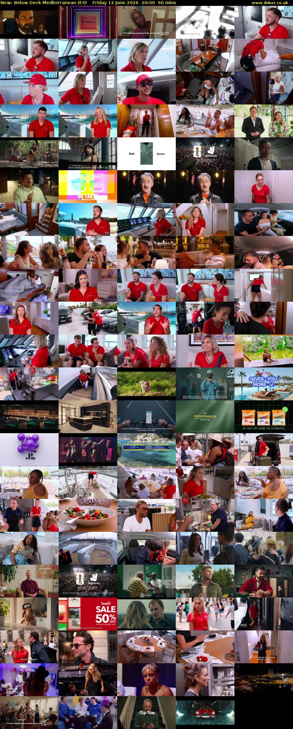 Below Deck Mediterranean (E4) Friday 12 June 2026 20:00 - 21:00