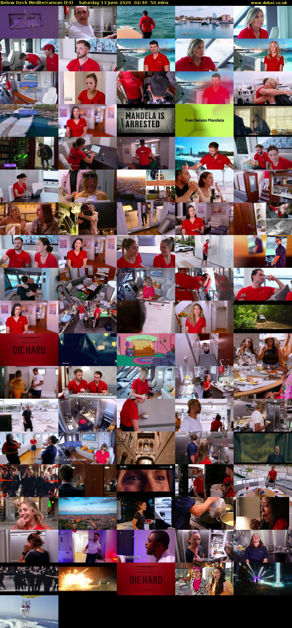Below Deck Mediterranean (E4) Saturday 13 June 2026 02:40 - 03:30