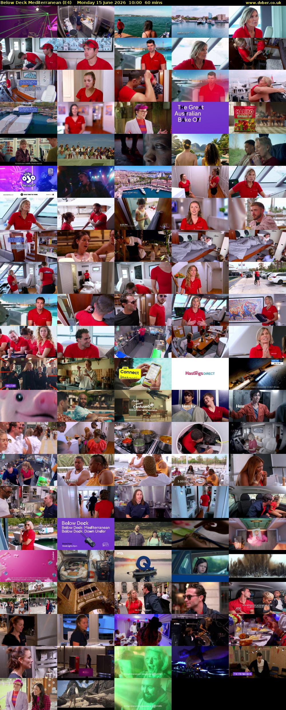 Below Deck Mediterranean (E4) Monday 15 June 2026 10:00 - 11:00