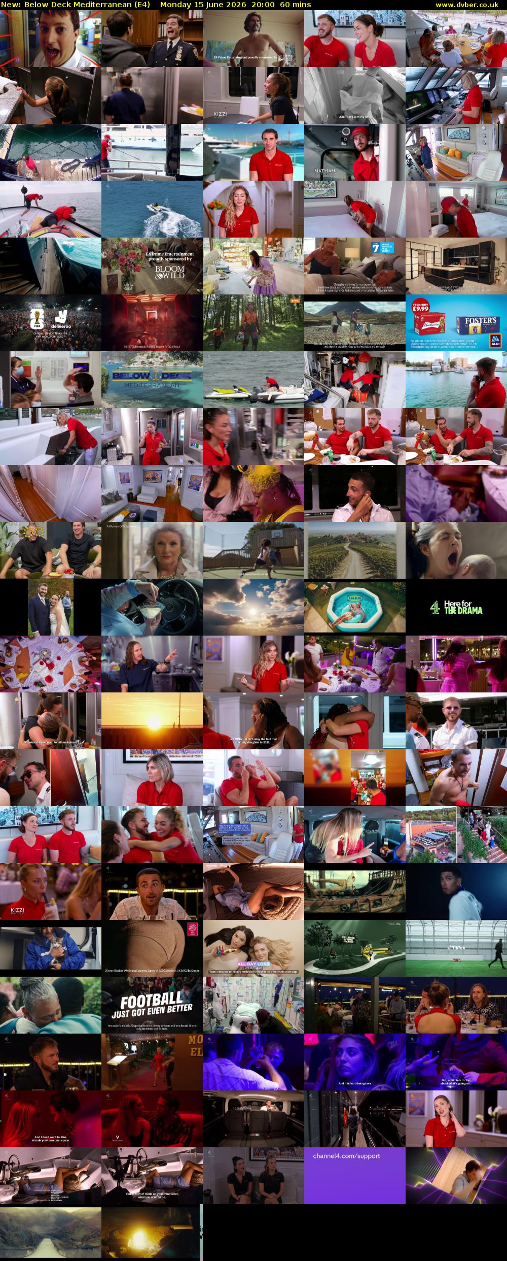 Below Deck Mediterranean (E4) Monday 15 June 2026 20:00 - 21:00