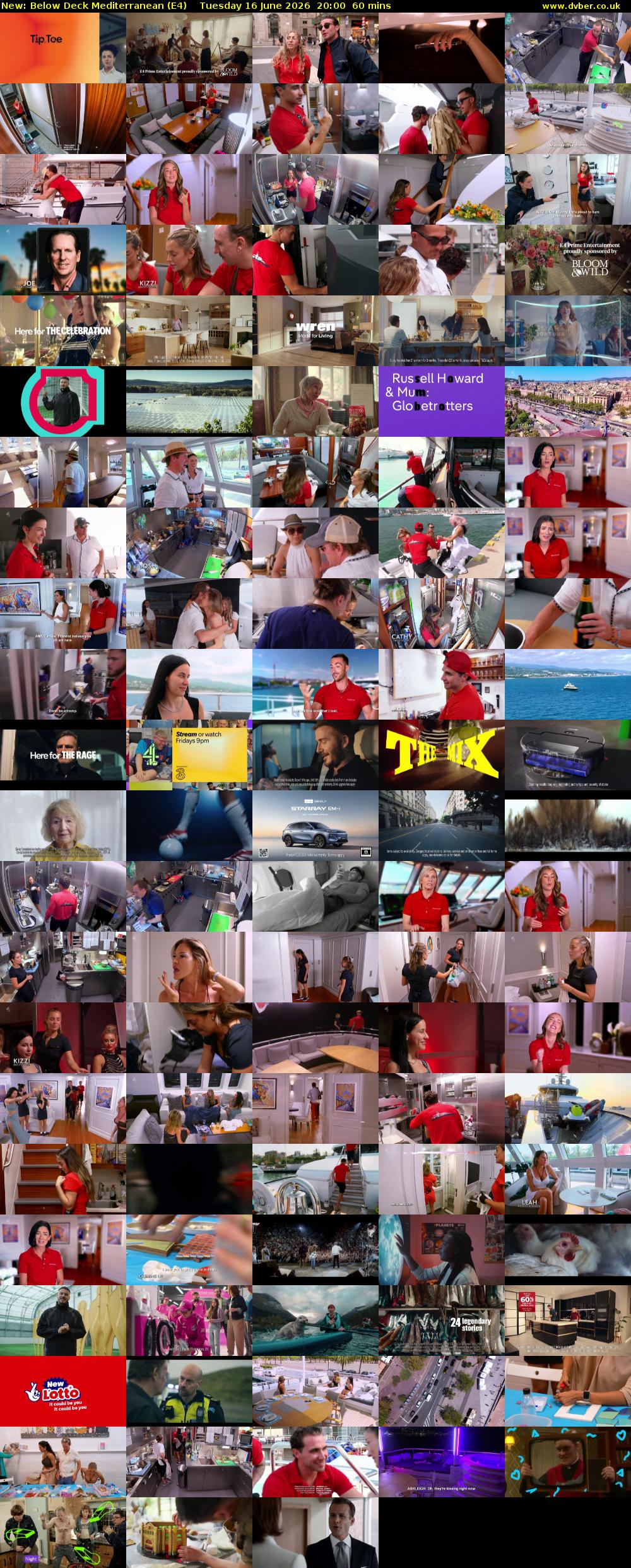 Below Deck Mediterranean (E4) Tuesday 16 June 2026 20:00 - 21:00