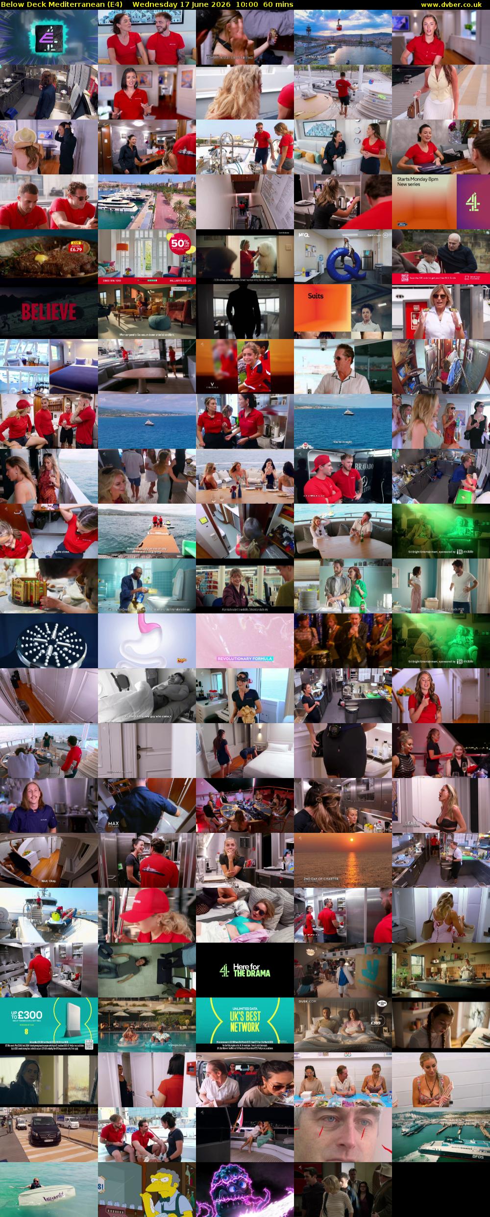 Below Deck Mediterranean (E4) Wednesday 17 June 2026 10:00 - 11:00