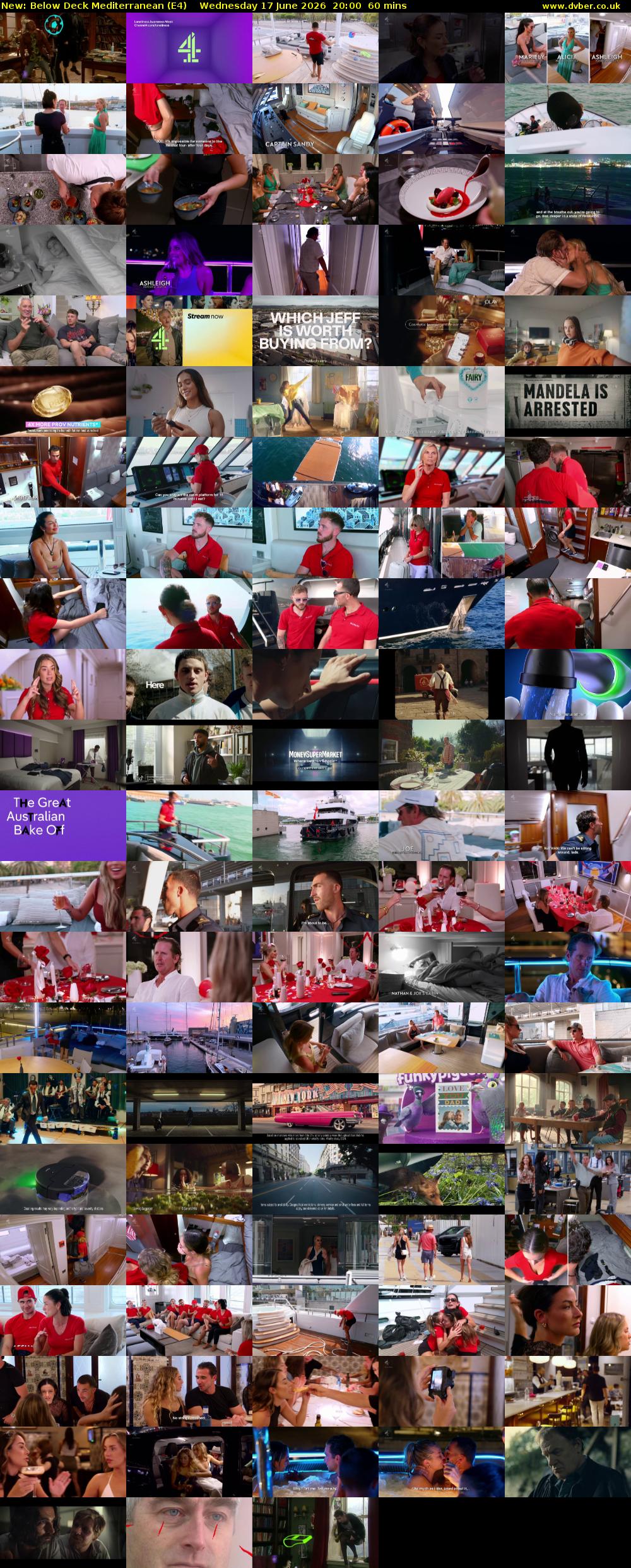 Below Deck Mediterranean (E4) Wednesday 17 June 2026 20:00 - 21:00