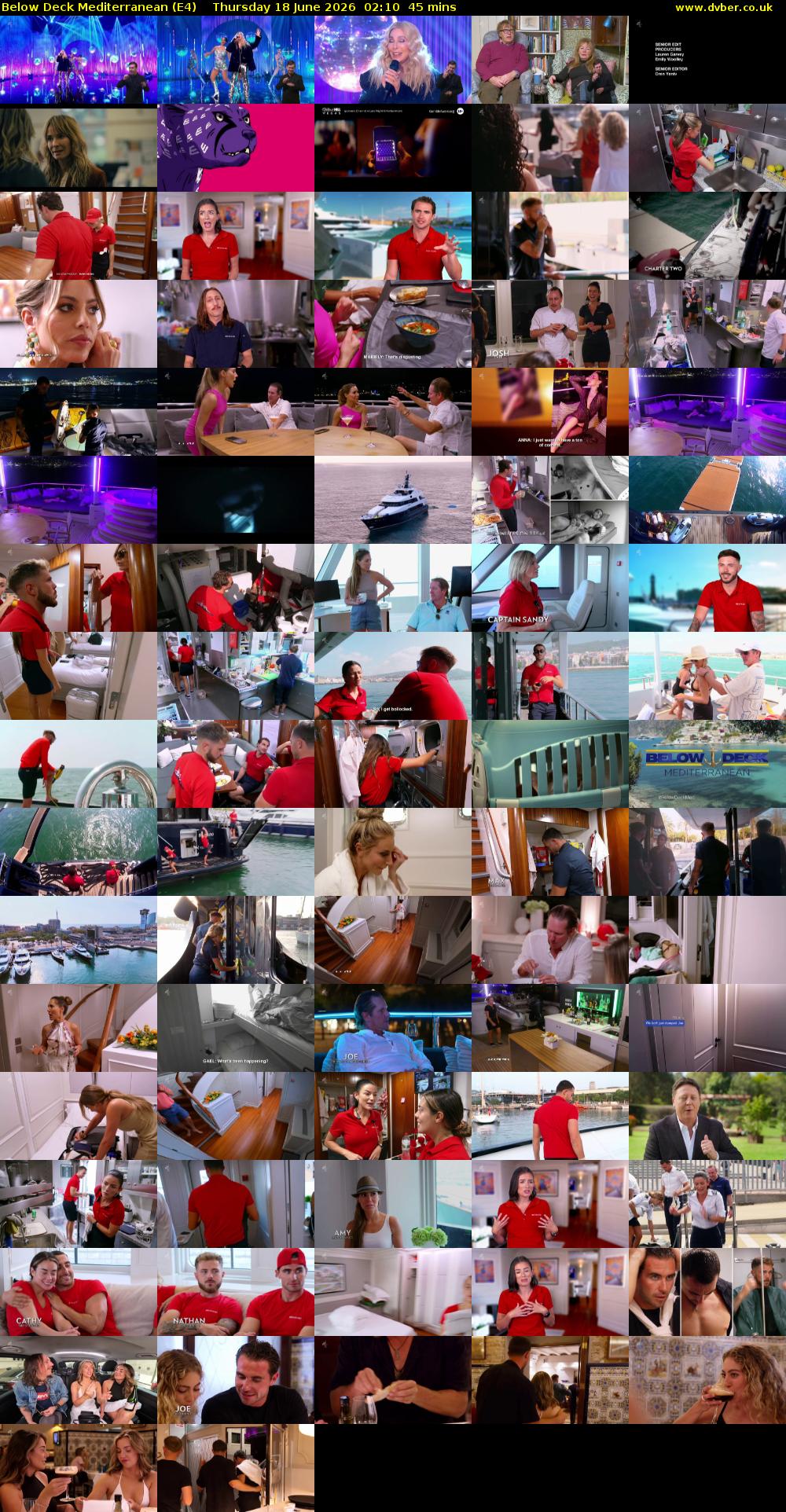Below Deck Mediterranean (E4) Thursday 18 June 2026 02:10 - 02:55
