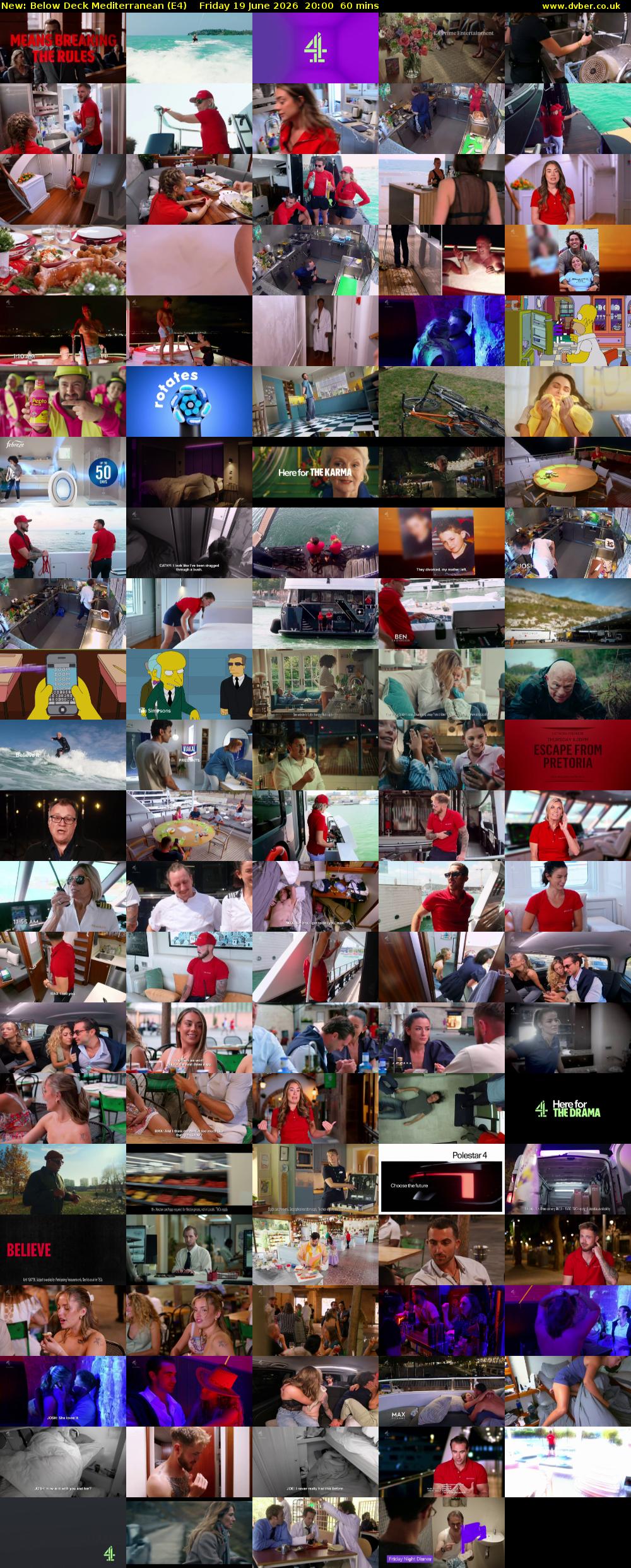 Below Deck Mediterranean (E4) Friday 19 June 2026 20:00 - 21:00