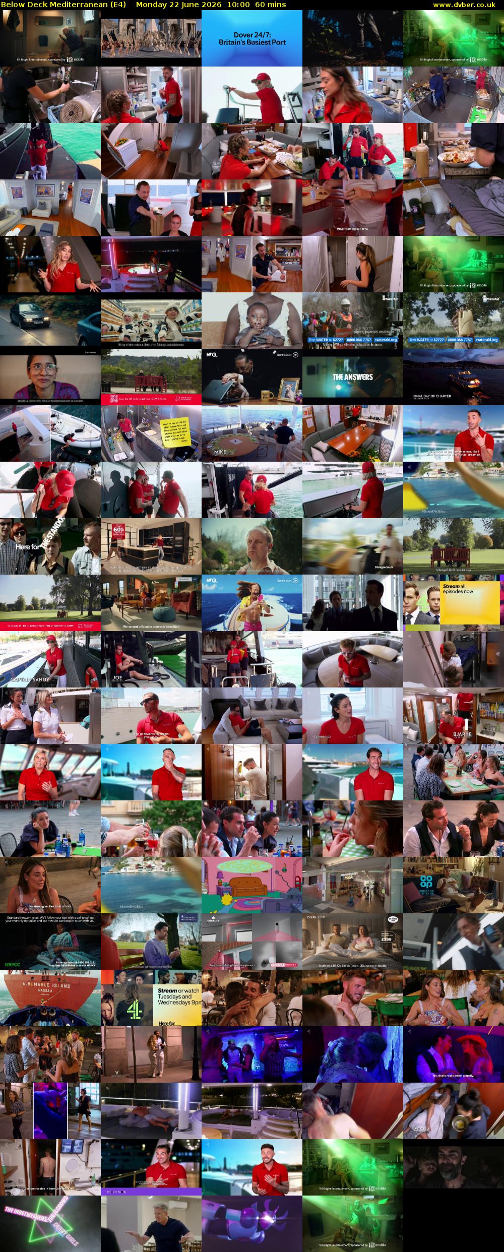 Below Deck Mediterranean (E4) Monday 22 June 2026 10:00 - 11:00