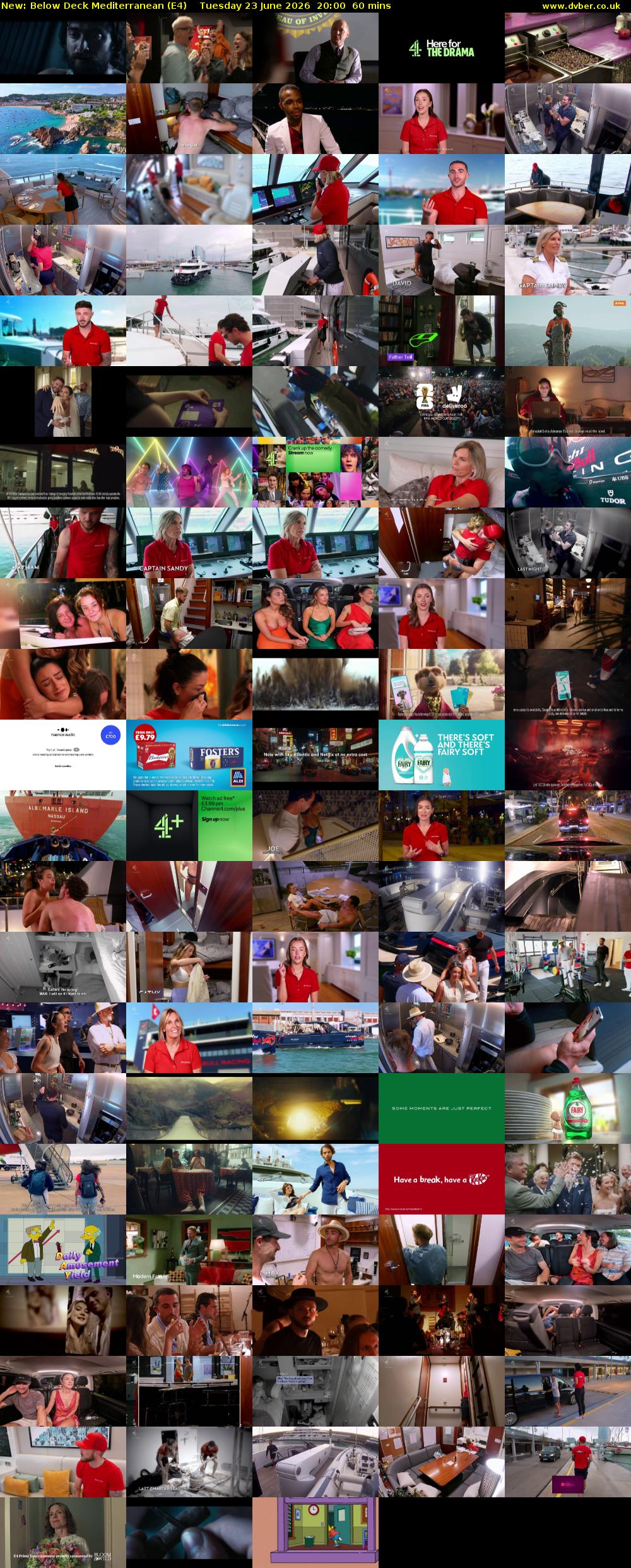 Below Deck Mediterranean (E4) Tuesday 23 June 2026 20:00 - 21:00