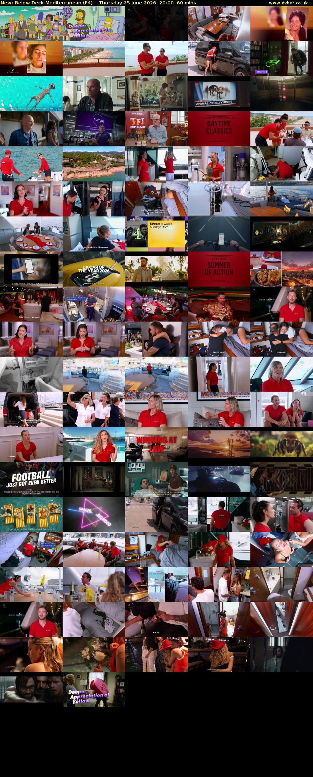 Below Deck Mediterranean (E4) Thursday 25 June 2026 20:00 - 21:00
