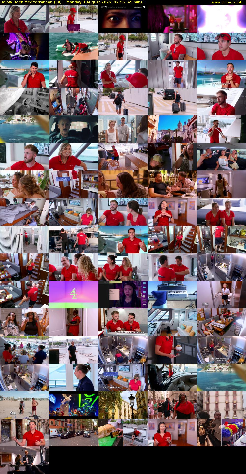 Below Deck Mediterranean (E4) Monday 3 August 2026 02:55 - 03:40