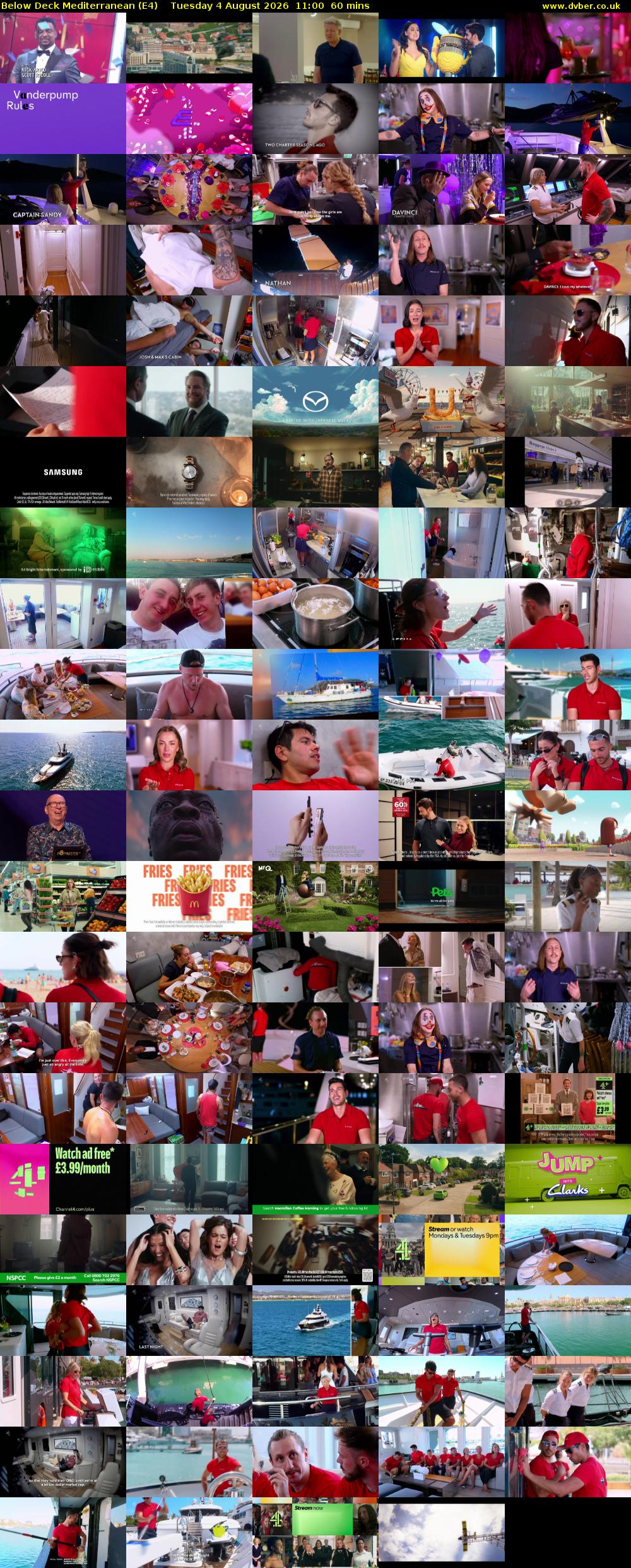 Below Deck Mediterranean (E4) Tuesday 4 August 2026 11:00 - 12:00
