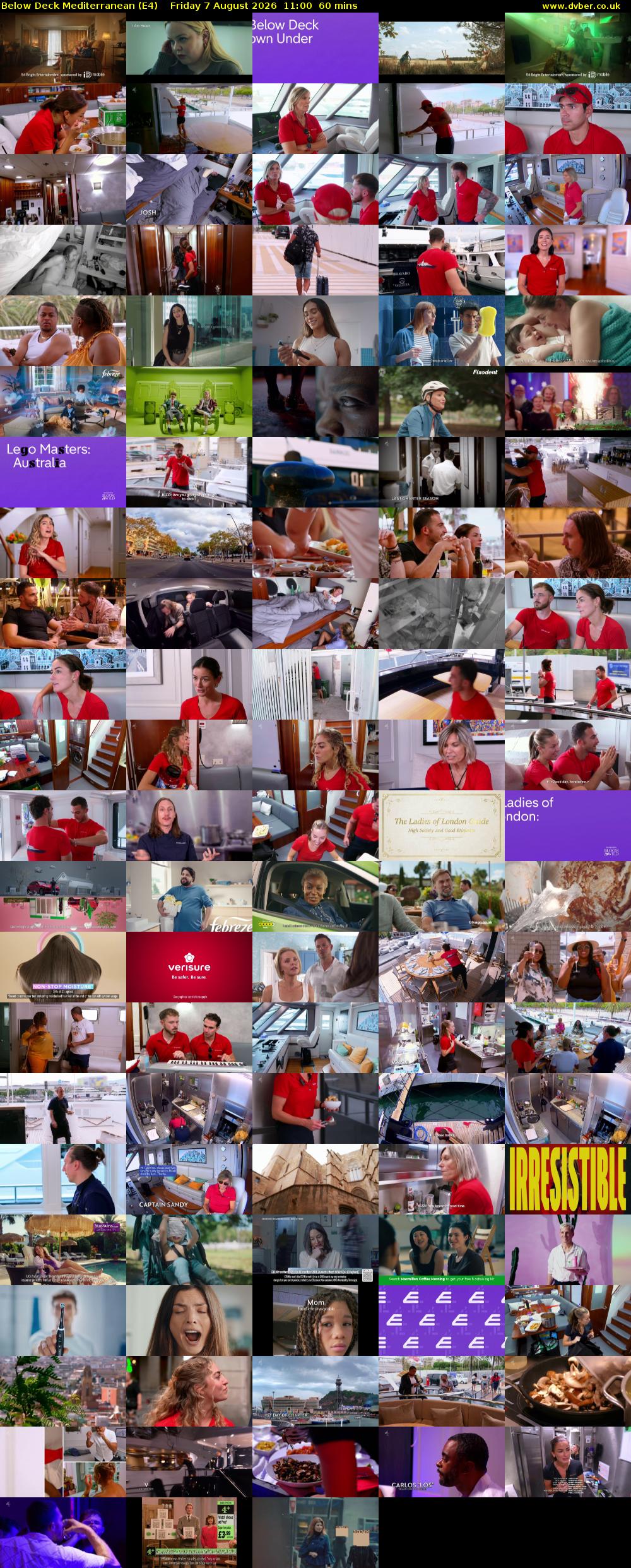 Below Deck Mediterranean (E4) Friday 7 August 2026 11:00 - 12:00