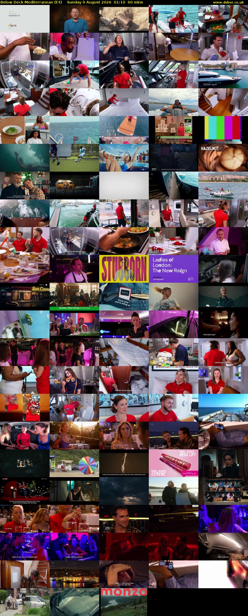 Below Deck Mediterranean (E4) Sunday 9 August 2026 01:10 - 02:10