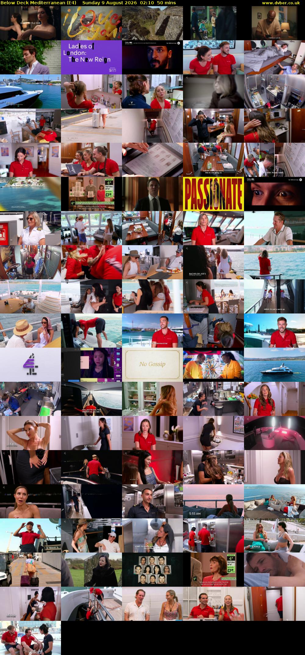 Below Deck Mediterranean (E4) Sunday 9 August 2026 02:10 - 03:00