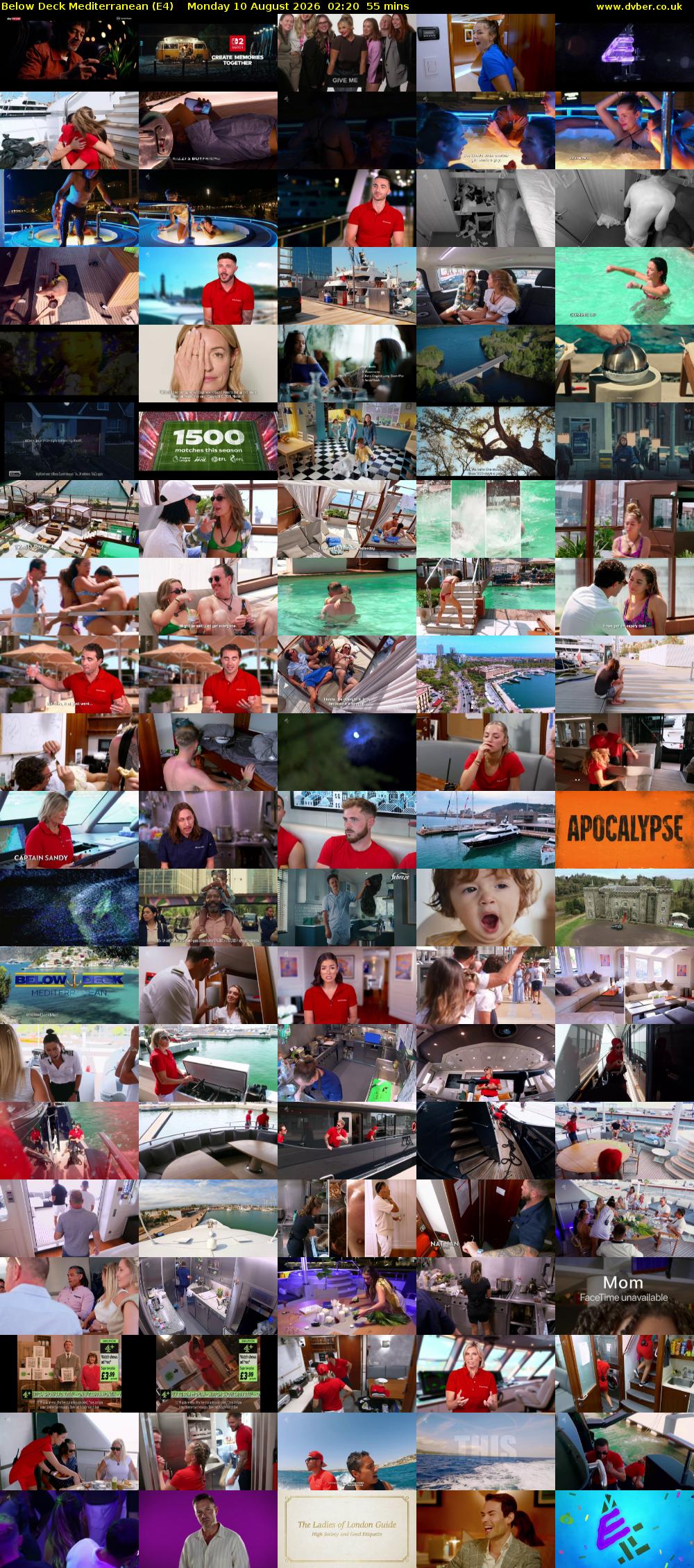 Below Deck Mediterranean (E4) Monday 10 August 2026 02:20 - 03:15