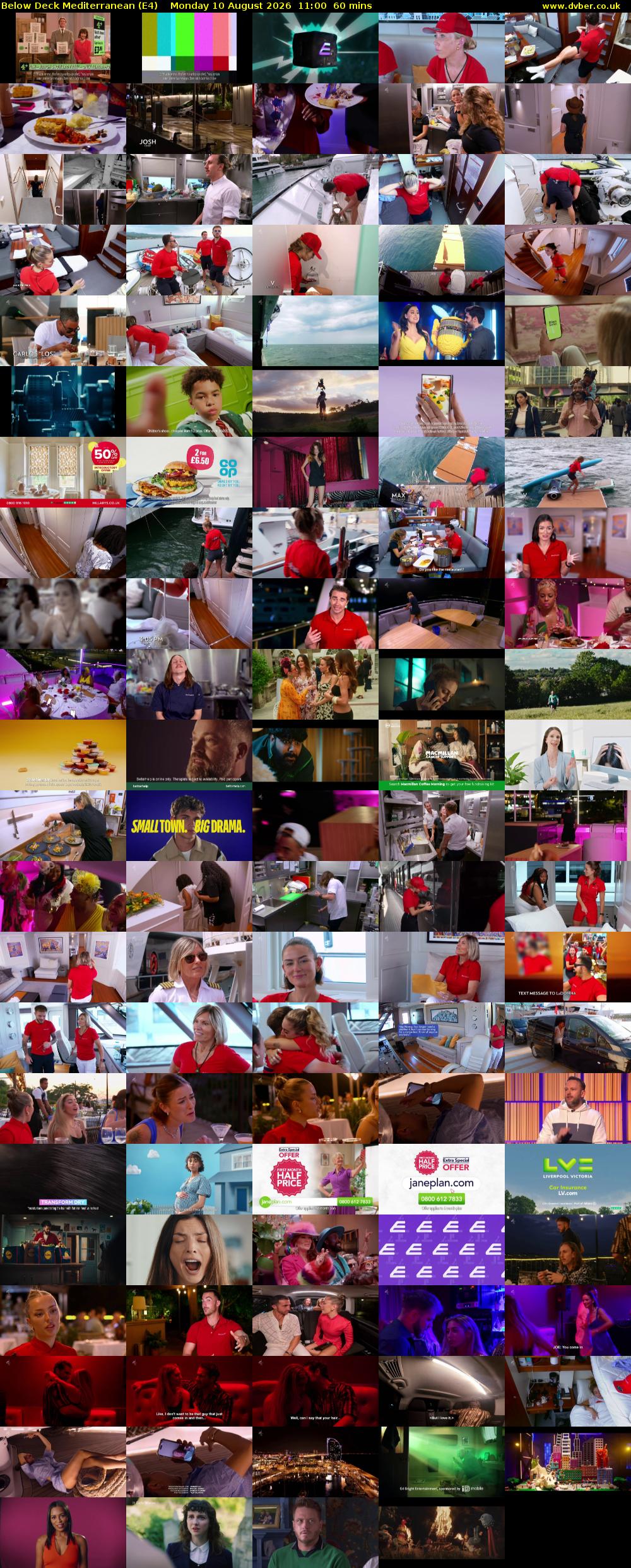 Below Deck Mediterranean (E4) Monday 10 August 2026 11:00 - 12:00