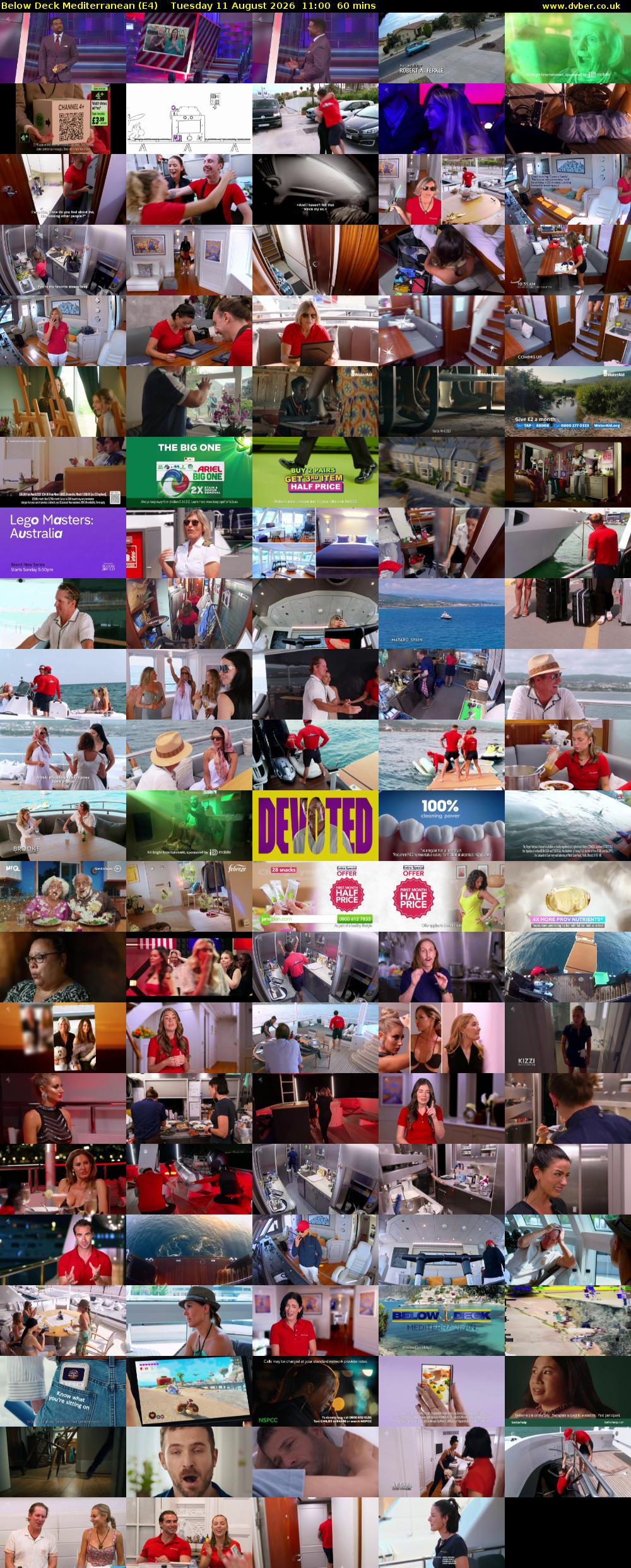 Below Deck Mediterranean (E4) Tuesday 11 August 2026 11:00 - 12:00