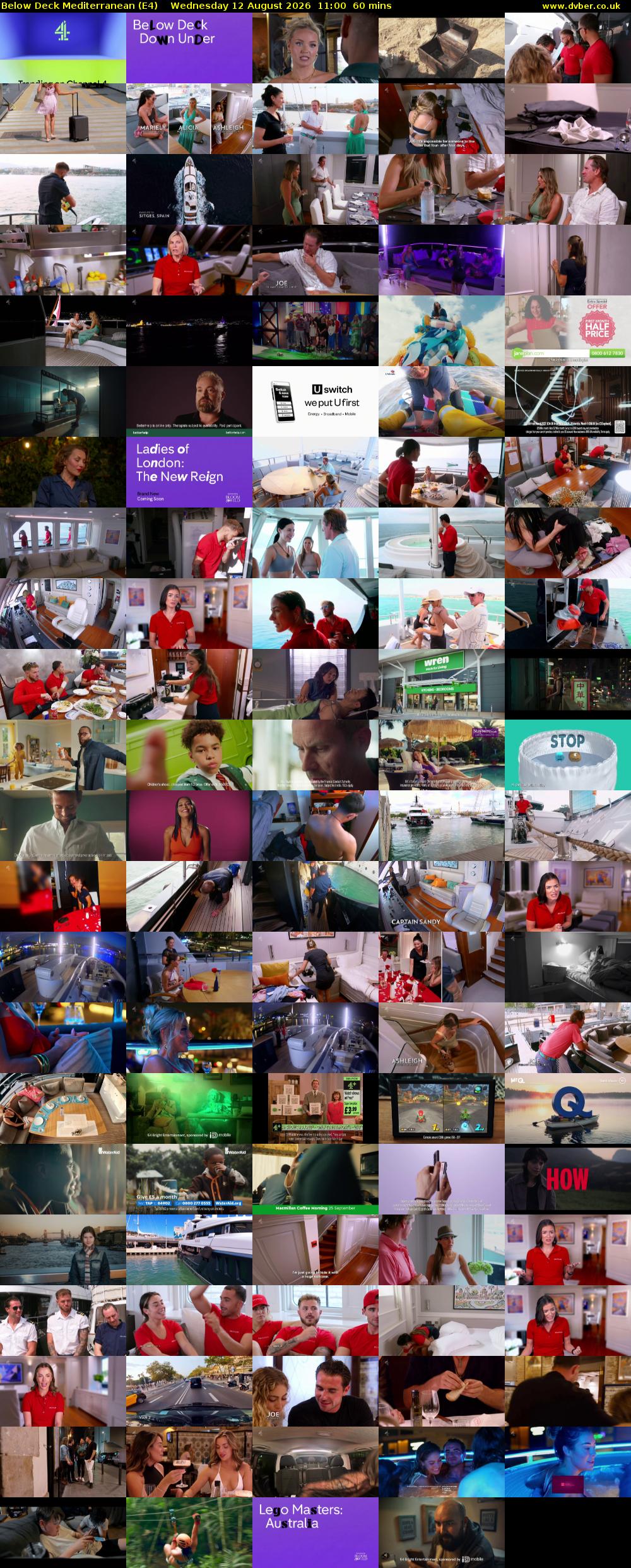 Below Deck Mediterranean (E4) Wednesday 12 August 2026 11:00 - 12:00