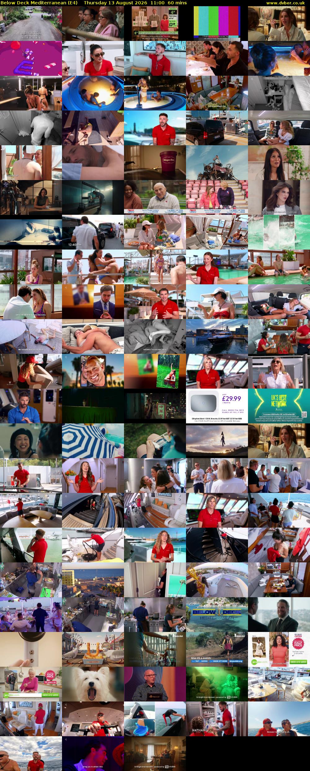 Below Deck Mediterranean (E4) Thursday 13 August 2026 11:00 - 12:00